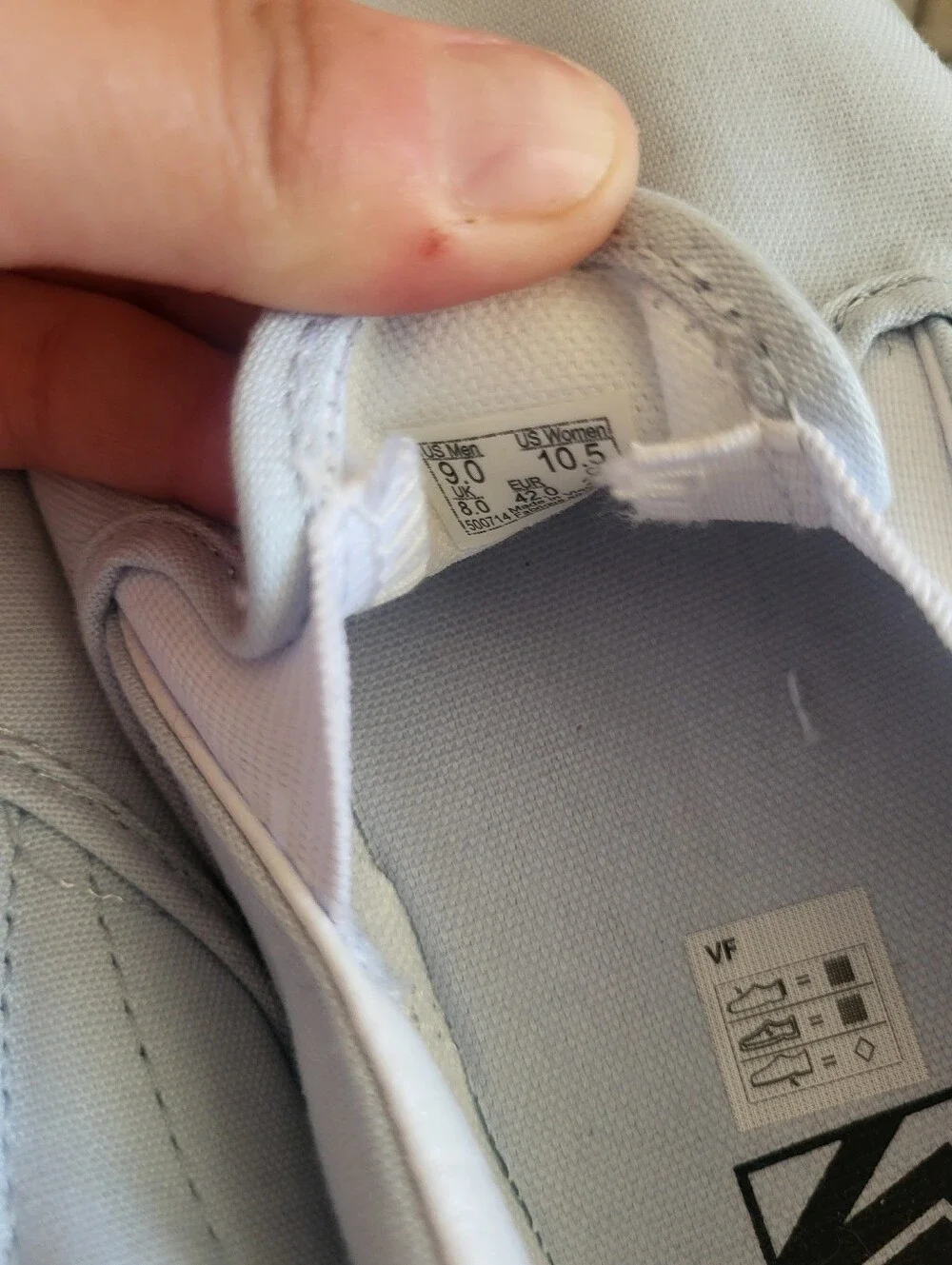 Vans Pastel Light Blue Classic Slip-On Stacked Womans 10.5 Nwot